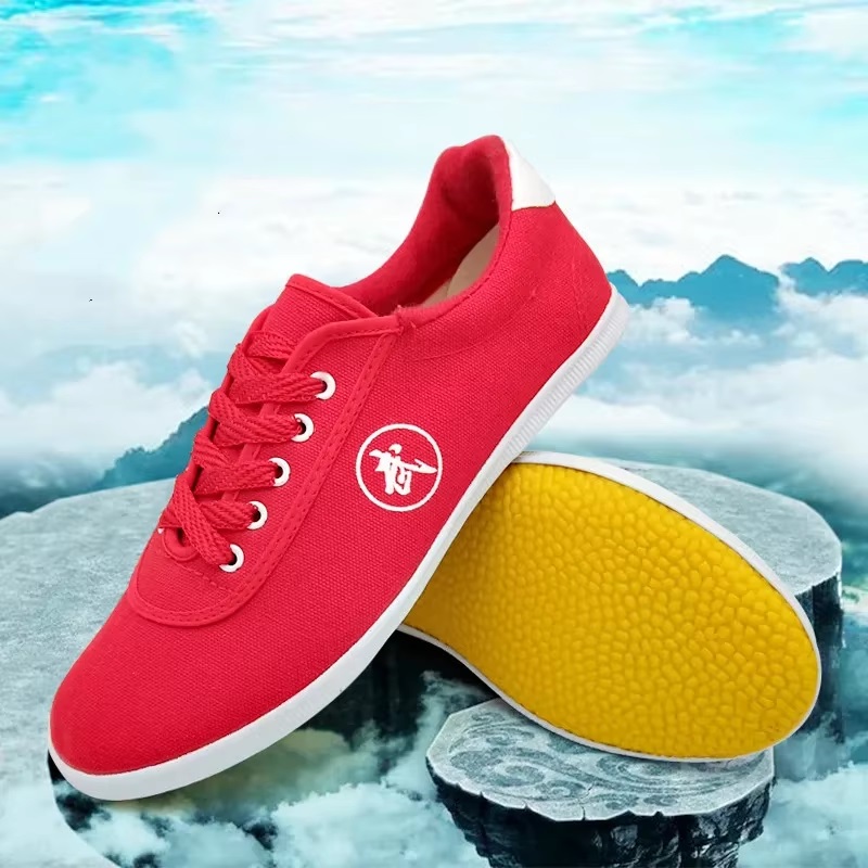 Tenis tai chi lona algodon rojos